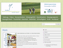 Tablet Screenshot of golfconditioning.ch